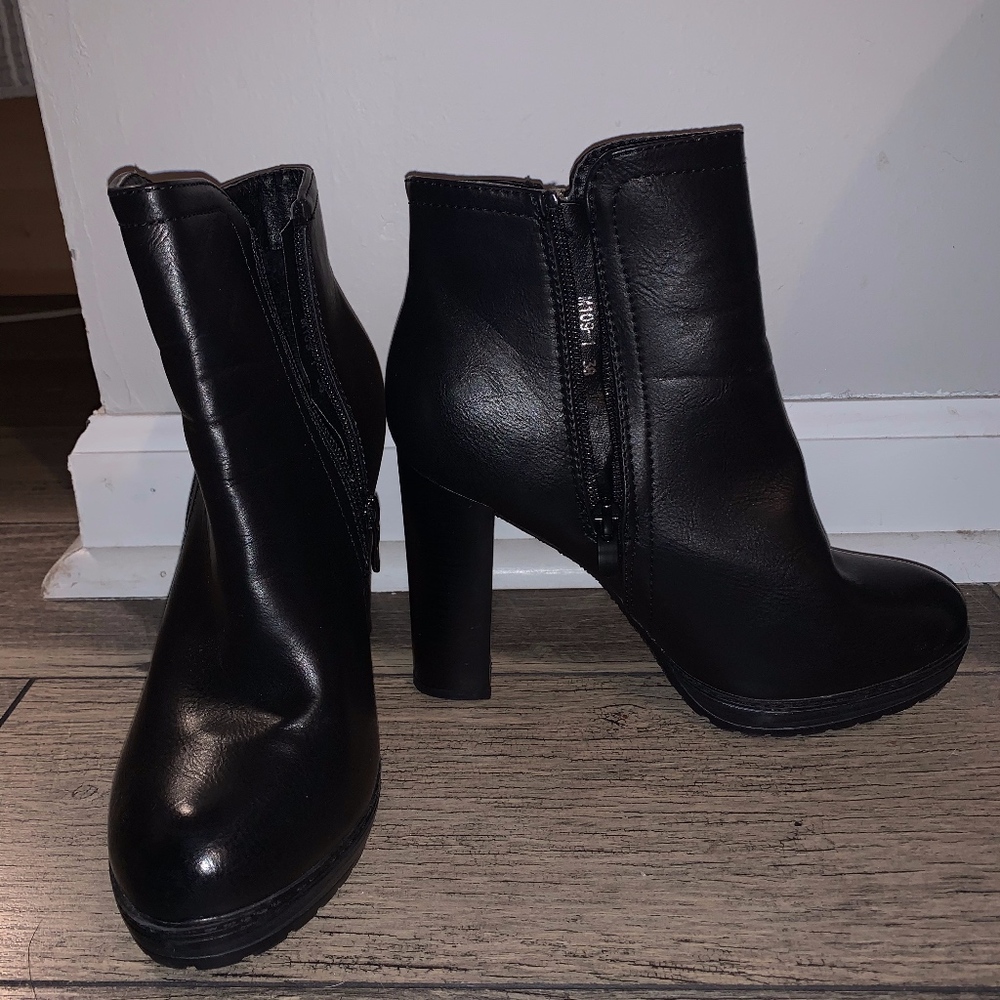 Black Heeled Booties